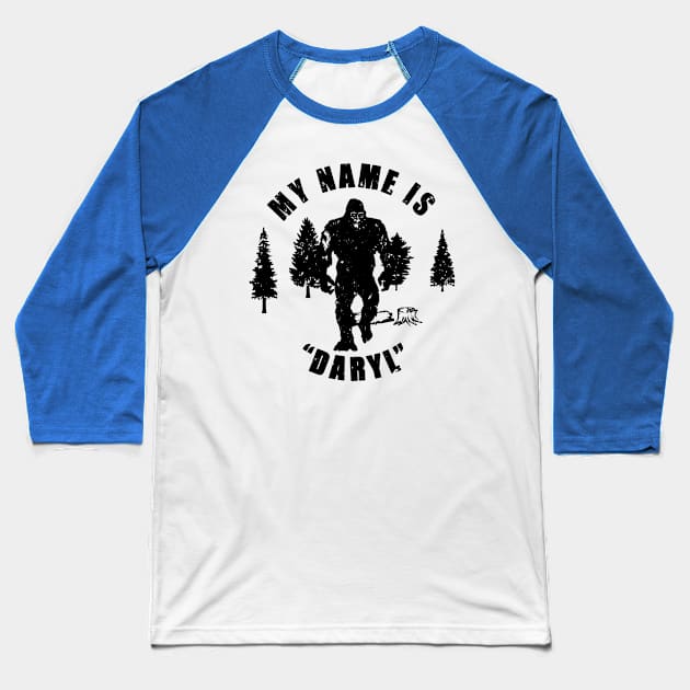 My Name Is "Daryl" - Distressed Look Baseball T-Shirt by RKP'sTees